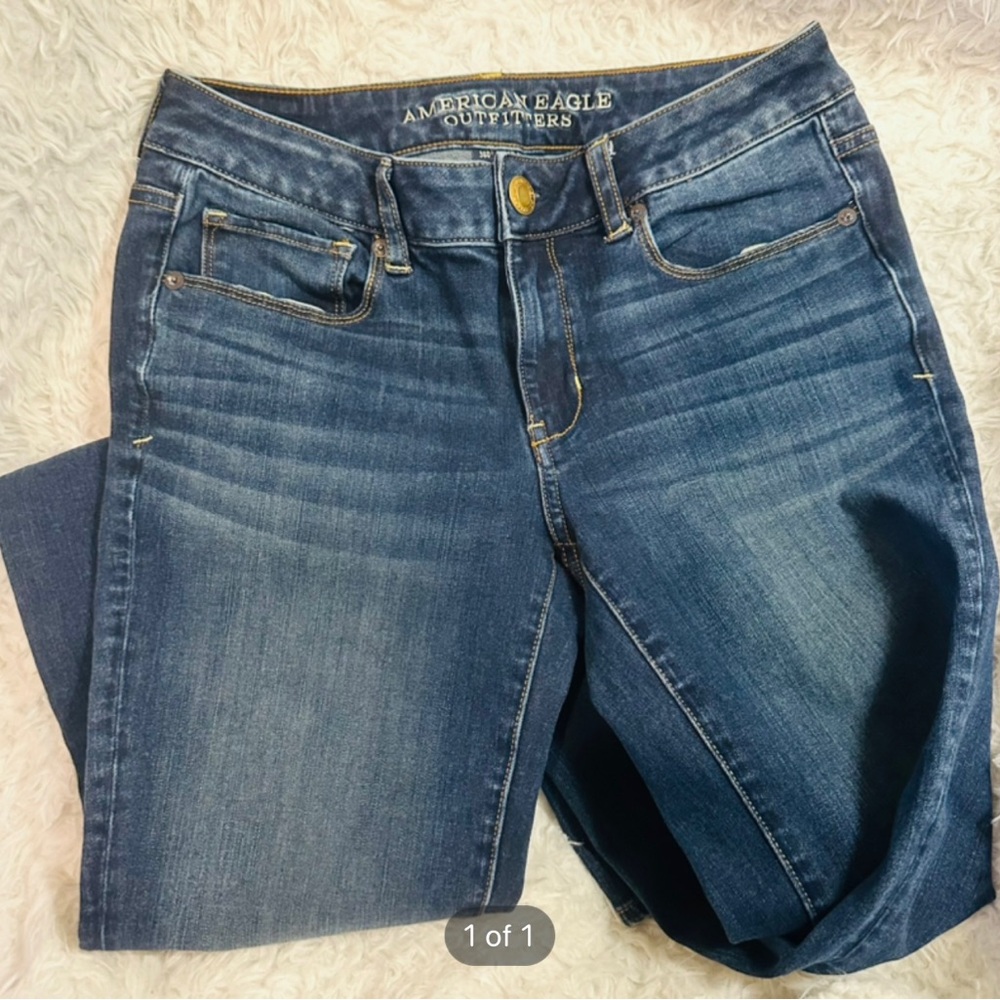 American Eagle 360 Next Level Stretch Skinny Kick Jeans - Size 6